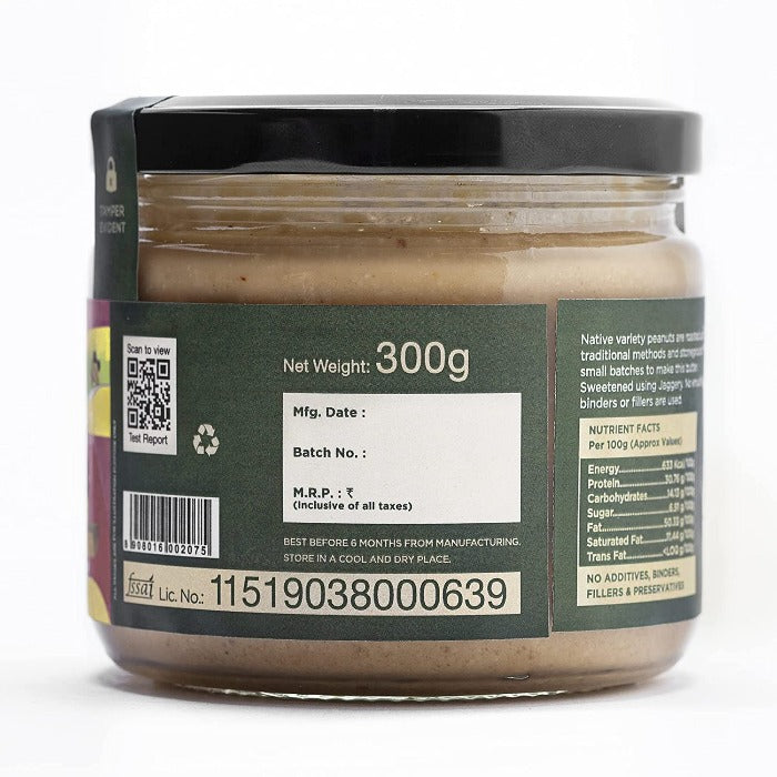 Two Brothers Organic Farms Jaggery Peanut Butter & Plain Peanut Butter-Creamy 