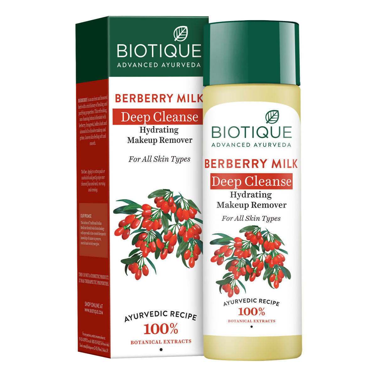 Biotique Berberry Milk Deep Cleanse Hydrating Makeup Remover 