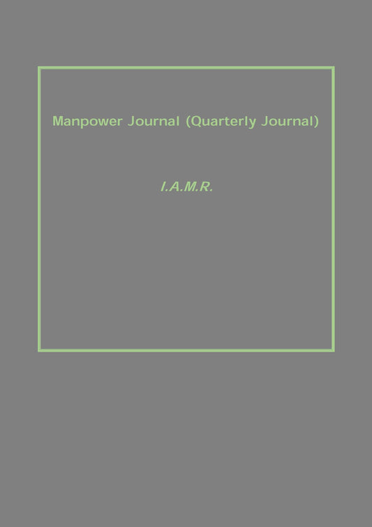 Manpower Journal (Quarterly Journal) - Gyan Books 