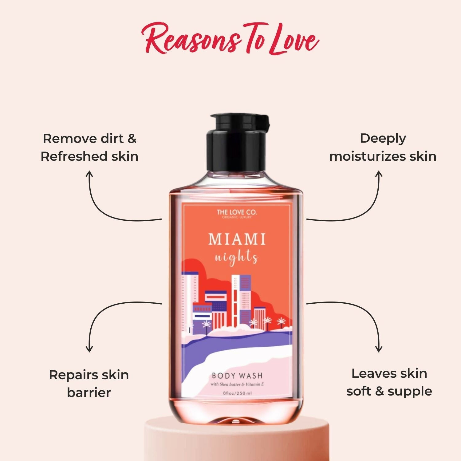 The Love Co. Miami Nights Body Wash  Grab2Buy The Love Co. Grab2Buy
