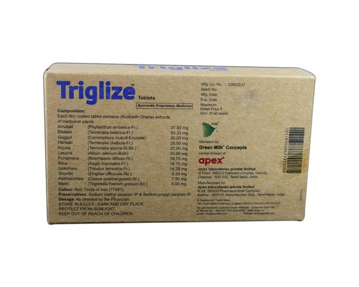 Apex Ayurvedic Triglize Tablet 