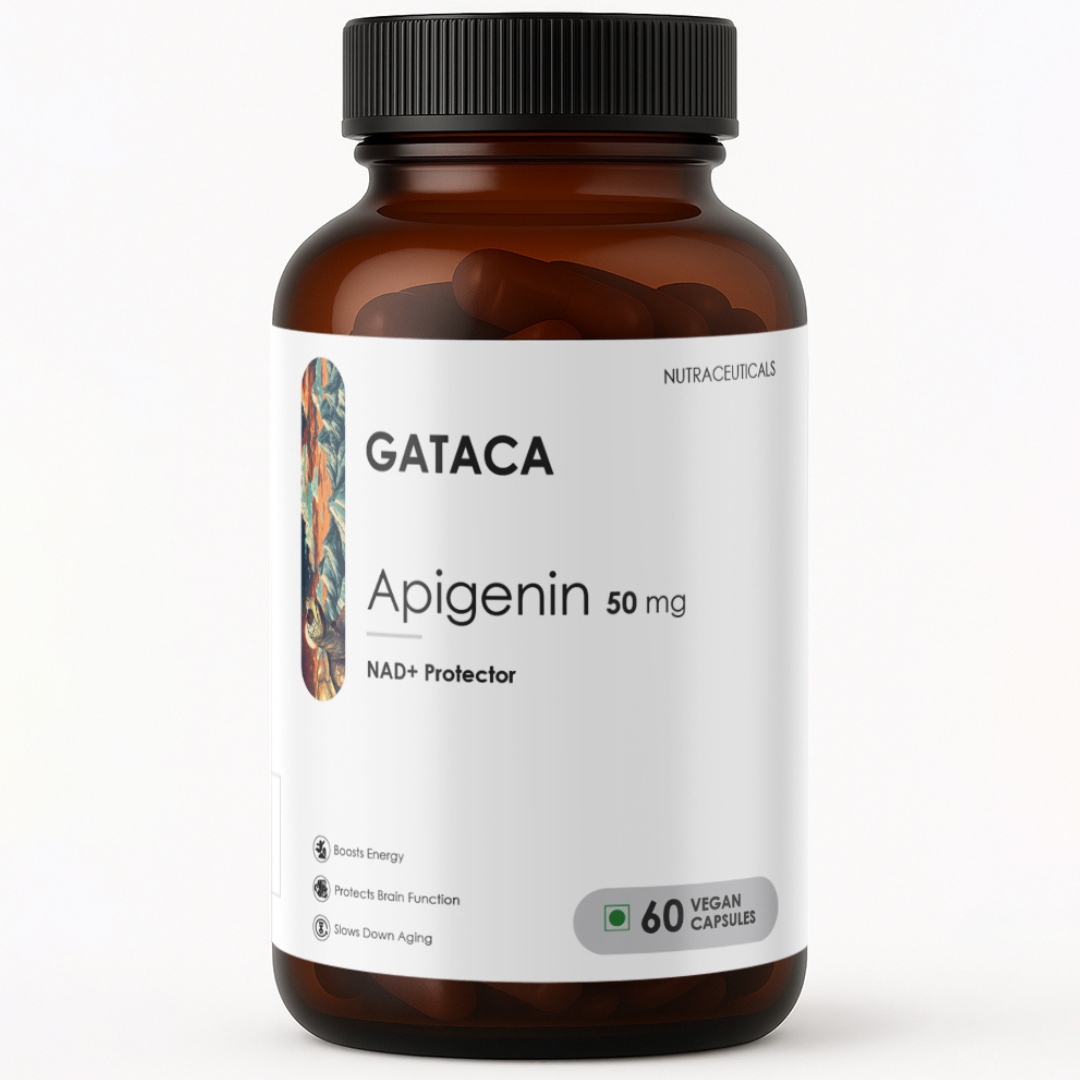 GATACA Apigenin - 50 mg Capsules for Better Sleep, More Focus, More Life 