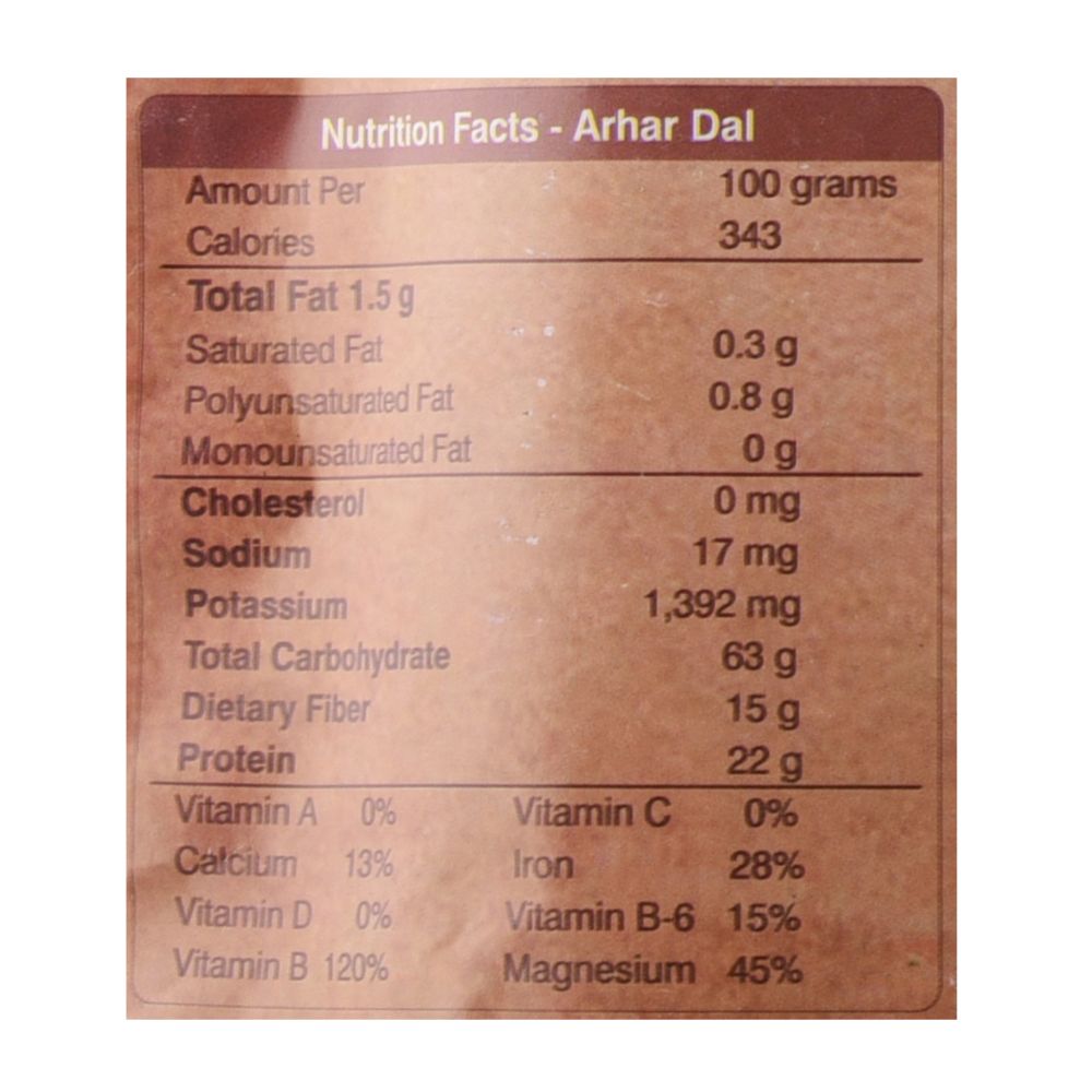 Organic Wellness Arhar Dal 
