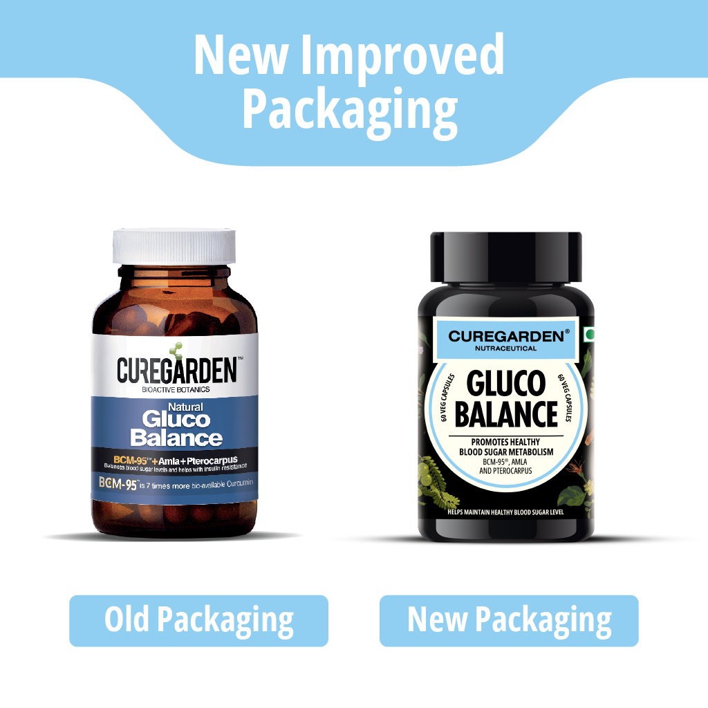 Curegarden Natural Gluco Balance Veg Capsules - Grab2buy