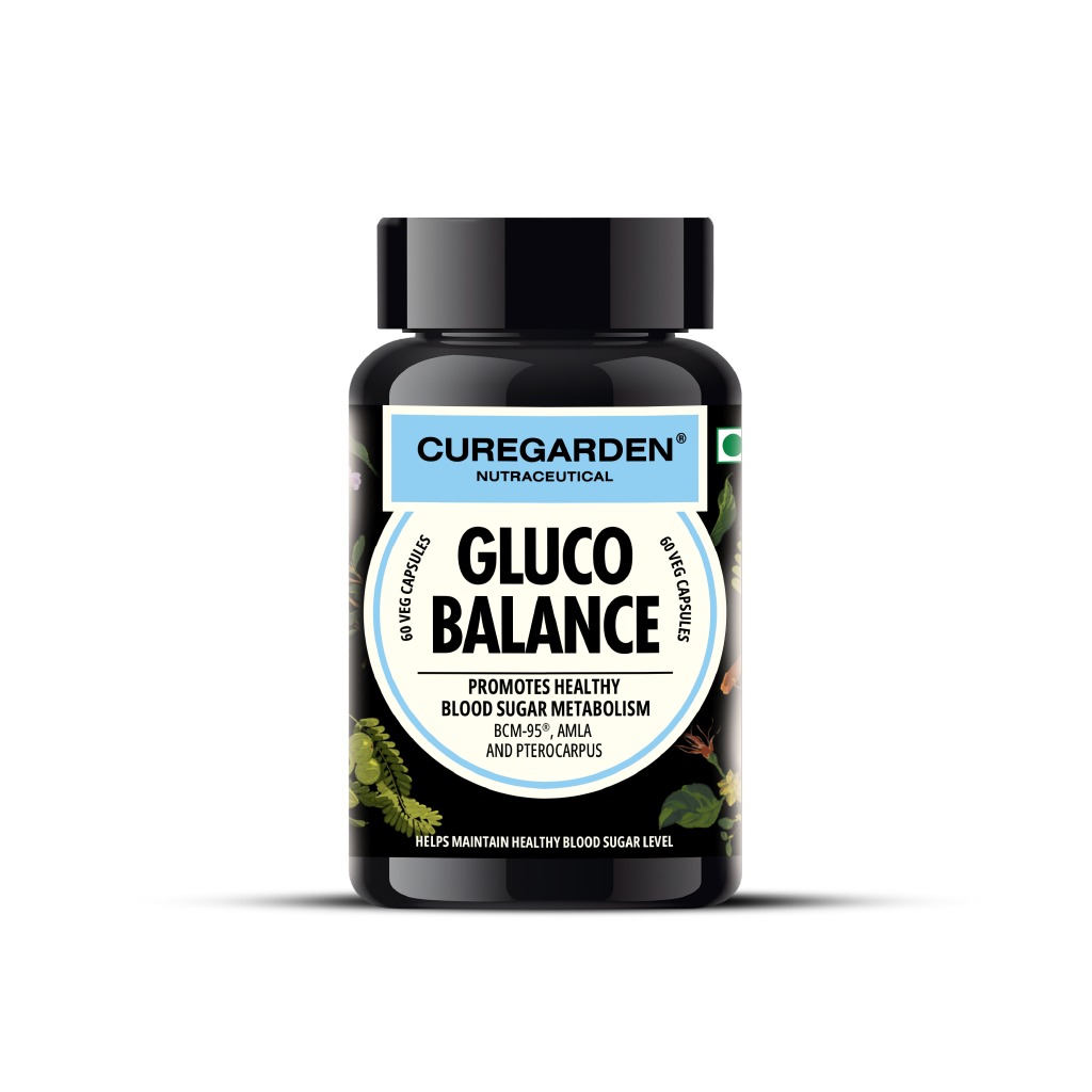 Curegarden Natural Gluco Balance Veg Capsules - Grab2buy