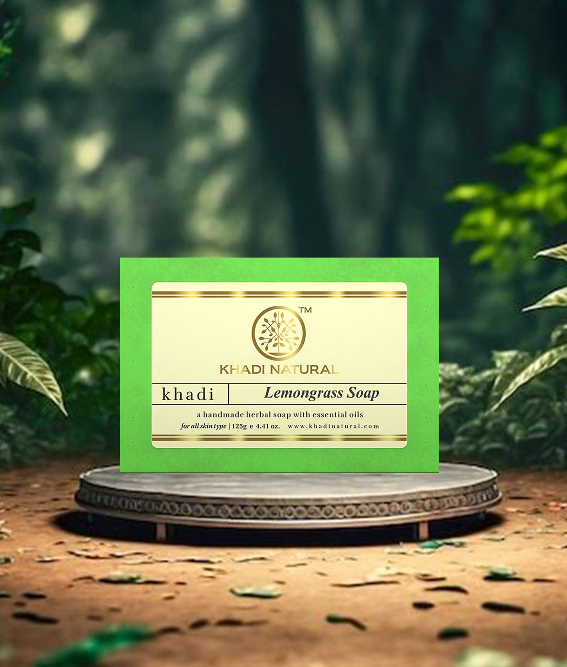 Khadi Natural Herbal Lemongrass Soap Combo Pack Of 8 – 125gm Each 