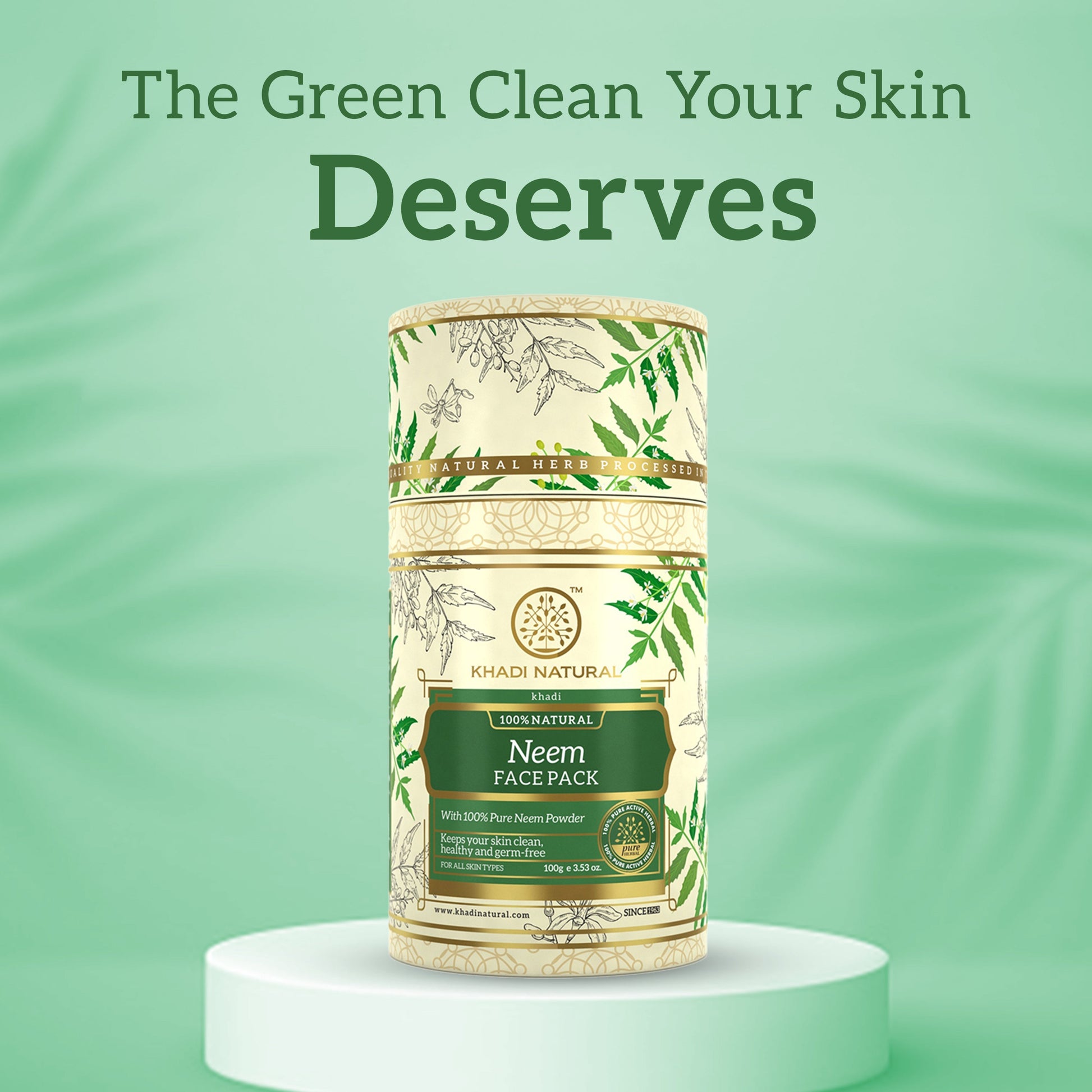 Khadi Natural Neem Face Pack - 100gm 