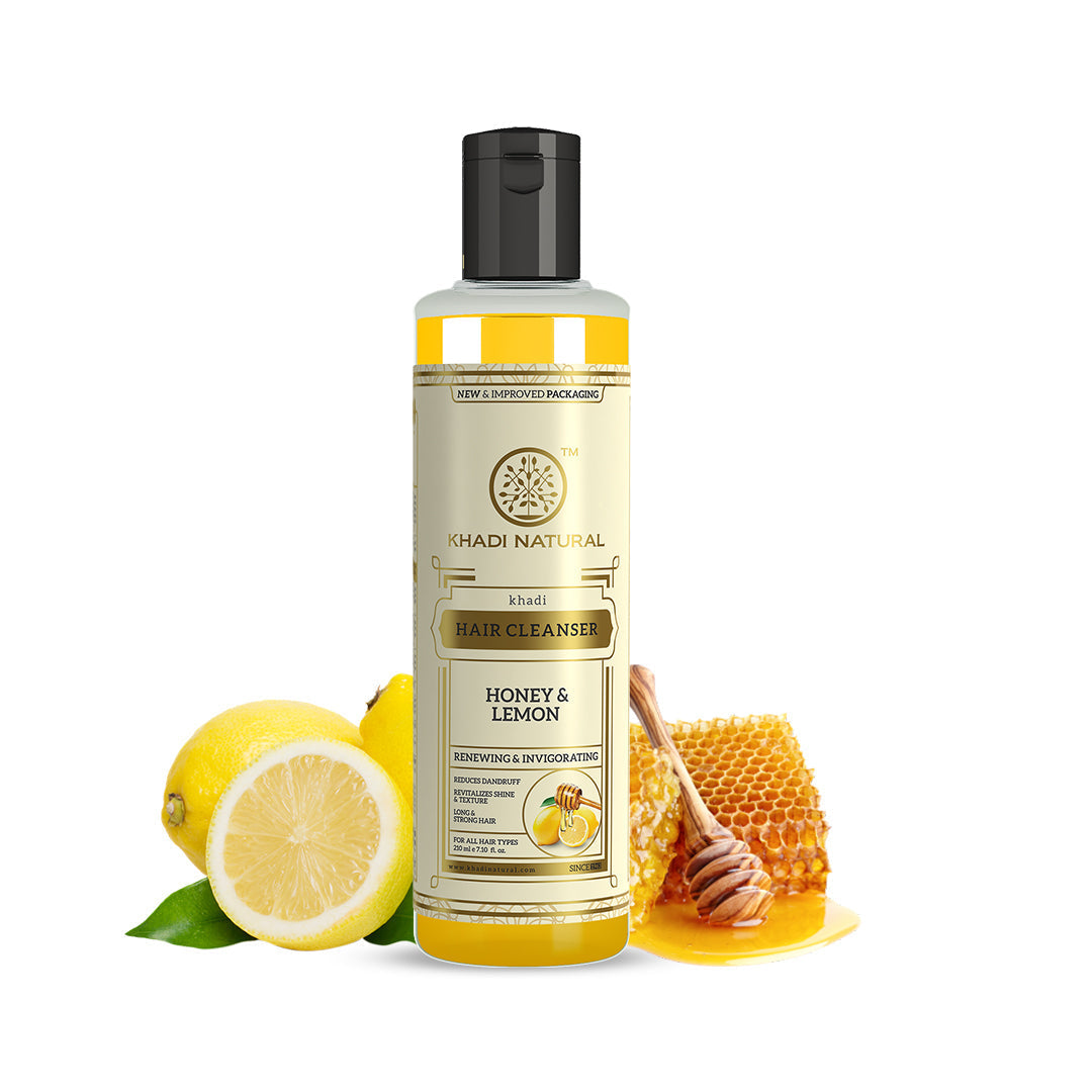 Khadi Natural Honey & Lemon Hair Cleanser - 210ml 