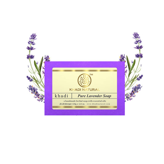 Khadi Natural Pure Lavender Soap - 125gm 