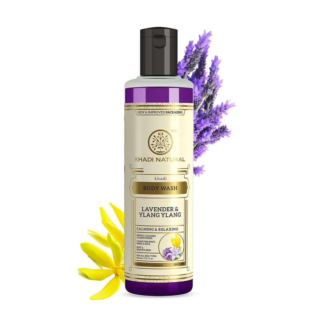 Khadi Natural Lavender & Ylang Ylang Body Wash - 210ml 