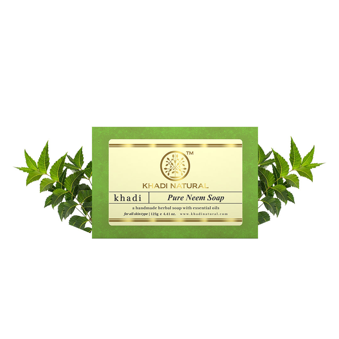 Khadi Natural Pure Neem Soap - 125gm 