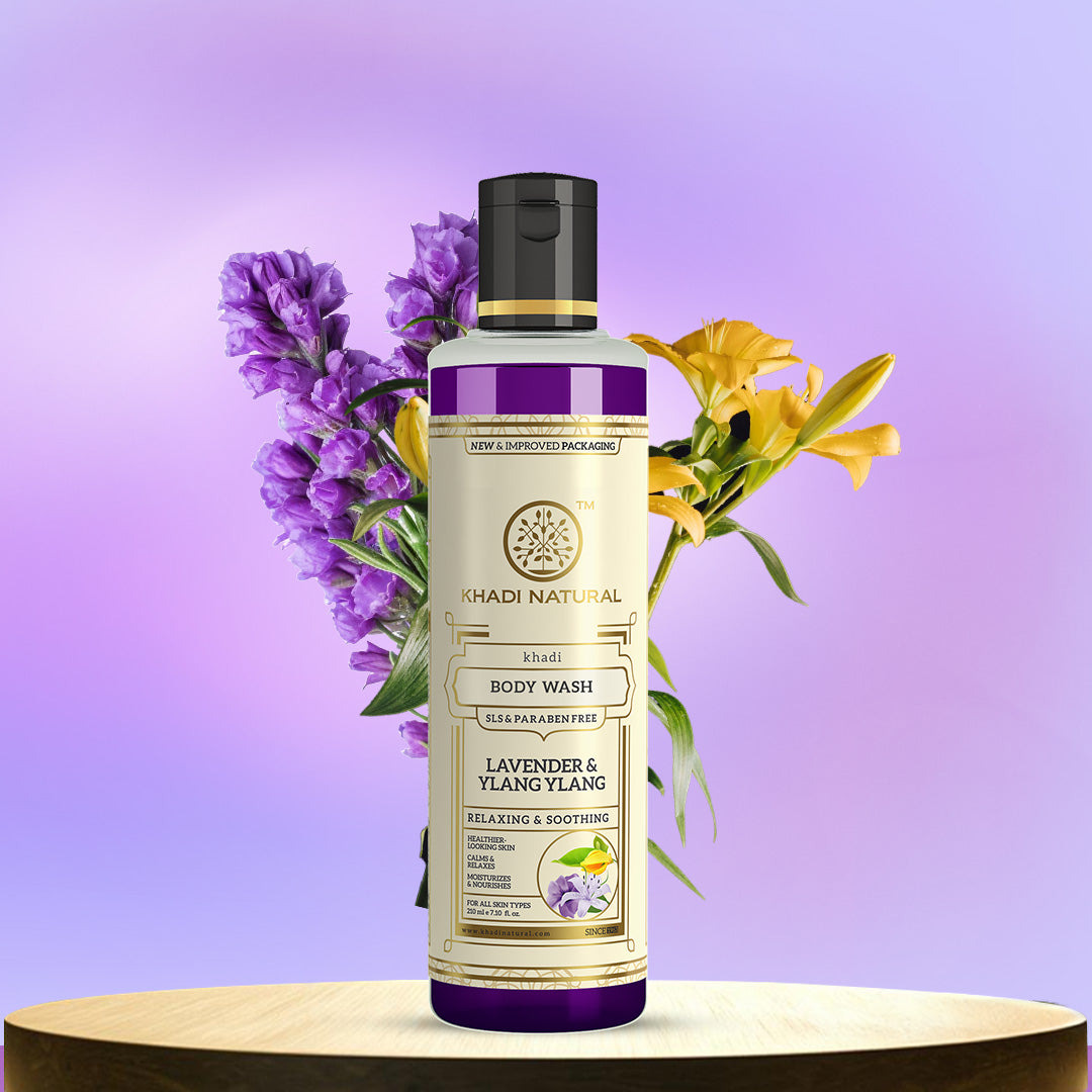 Khadi Natural Lavender & Ylang Ylang Body Wash - 210ml 