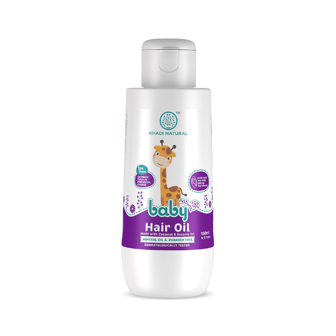 Khadi Natural Baby Hair Oil with Coconut and Sesame Oil for Hair Growth - 150ml 