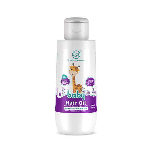 Khadi Natural Baby Hair Oil with Coconut and Sesame Oil for Hair Growth - 150ml 