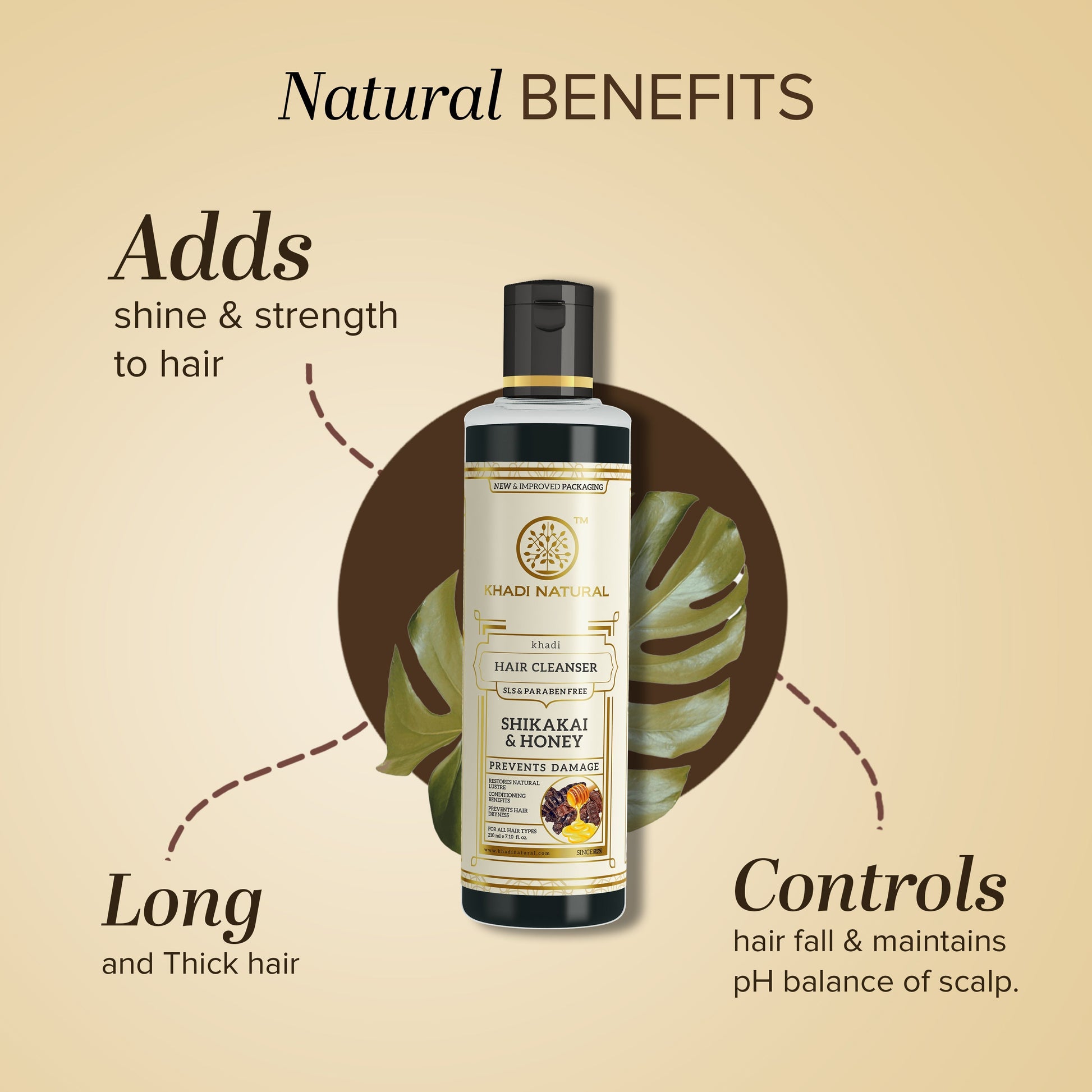 Khadi Natural Shikakai & Honey Cleanser Combo SLS & Paraben Free Pack of 2 - 210ml Each Sale 