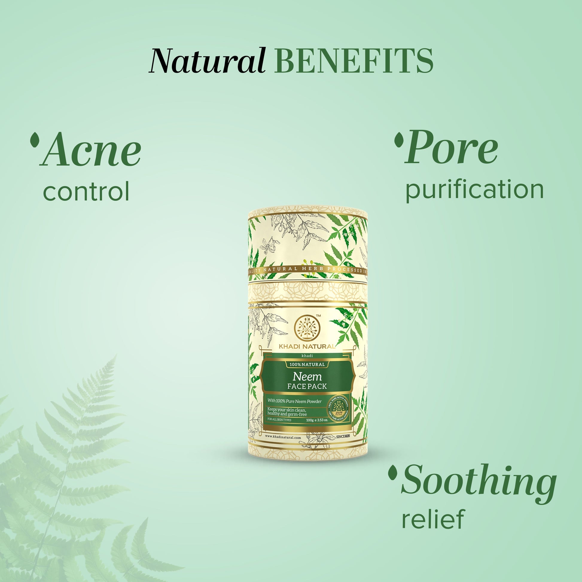 Khadi Natural Neem Face Pack - 100gm 