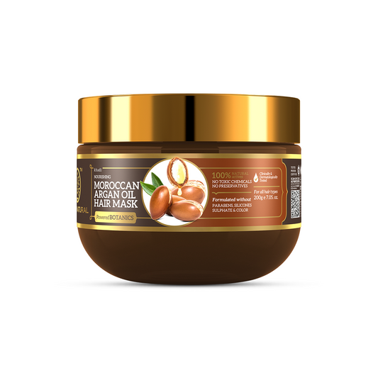 Khadi Natural Moroccan Argan Oil Hair Mask – SLS, Paraben & Color-Free - 200gm 