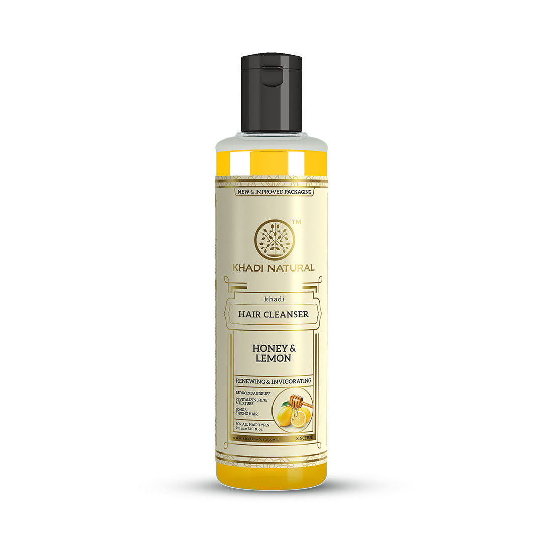 Khadi Natural Honey & Lemon Hair Cleanser - 210ml 