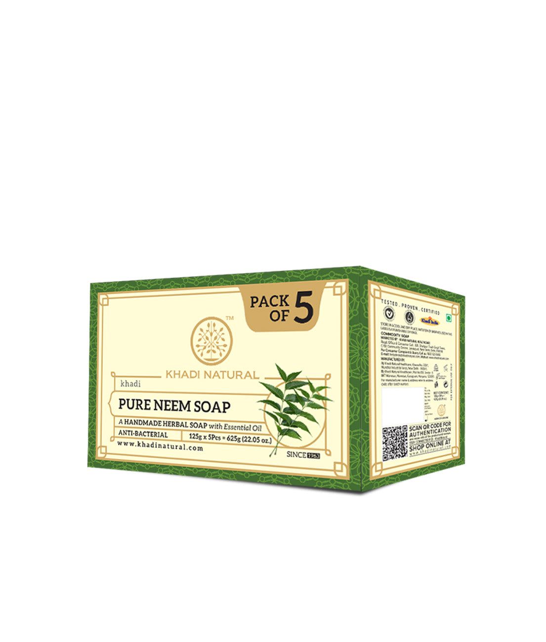 Khadi Natural Pure Neem Soap - 125gm 