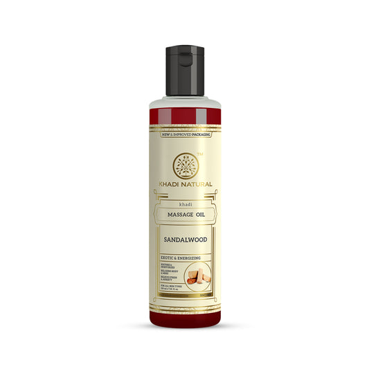 Khadi Natural Sandalwood Massage Oil - 210ml 