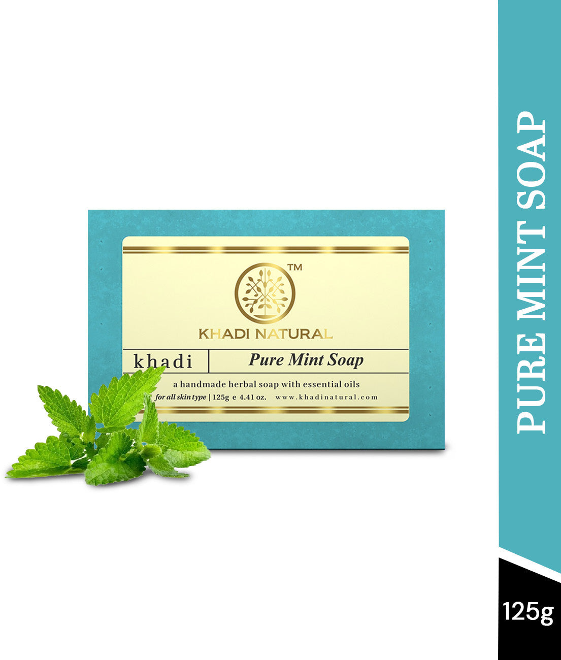 Khadi Natural Pure Mint Soap 125gm 
