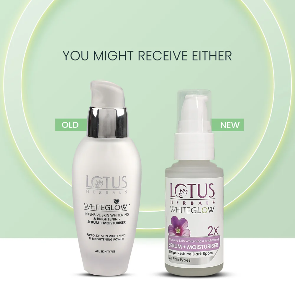 Lotus Herbals Whiteglow Intensive Skin Serum + Moisturiser  Grab2Buy Lotus Herbals Grab2Buy