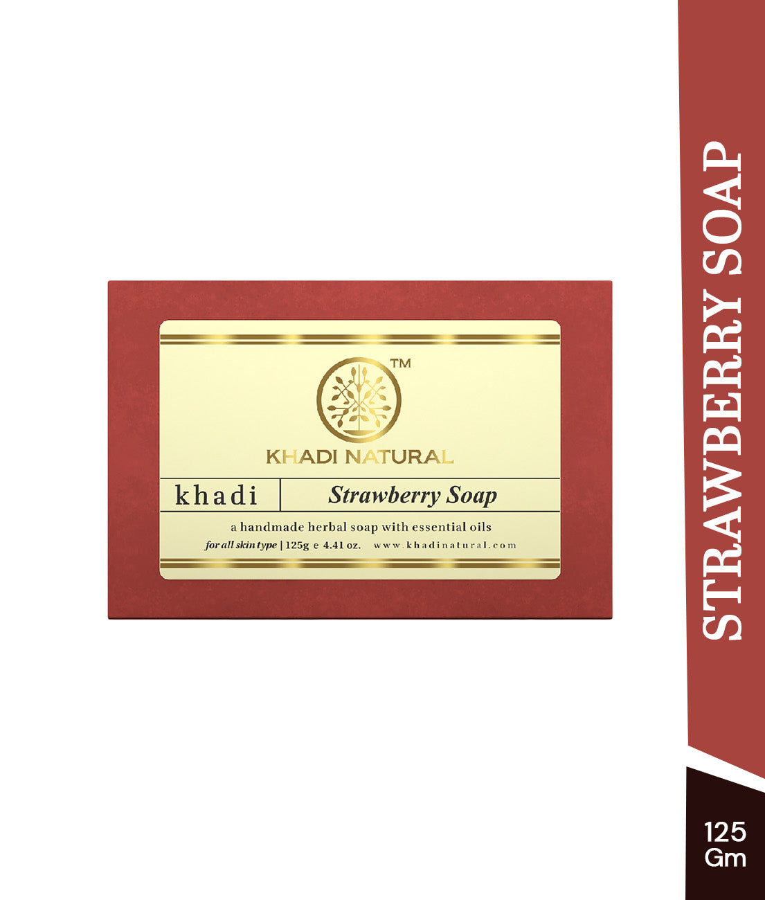 Khadi Natural Strawberry Soap - 125gm 
