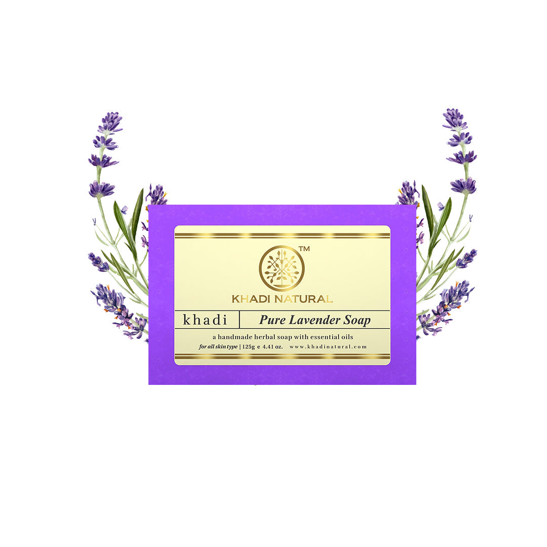 Khadi Natural Pure Lavender Soap - 125gm 