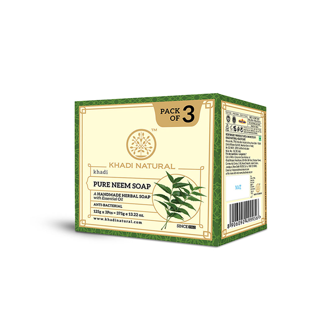 Khadi Natural Pure Neem Soap - 125gm 