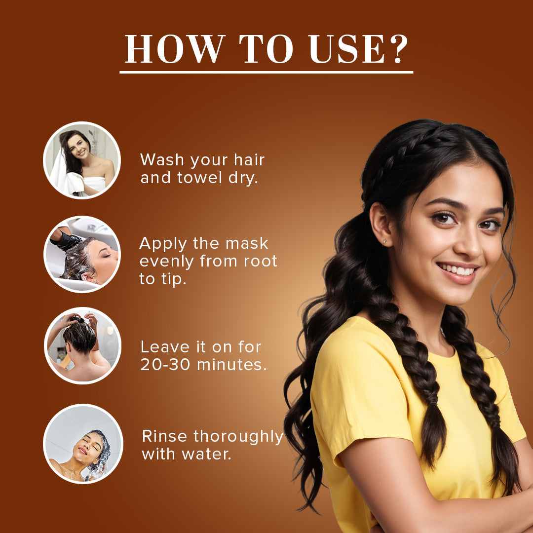 Khadi Natural Moroccan Argan Oil Hair Mask – SLS, Paraben & Color-Free - 200gm 