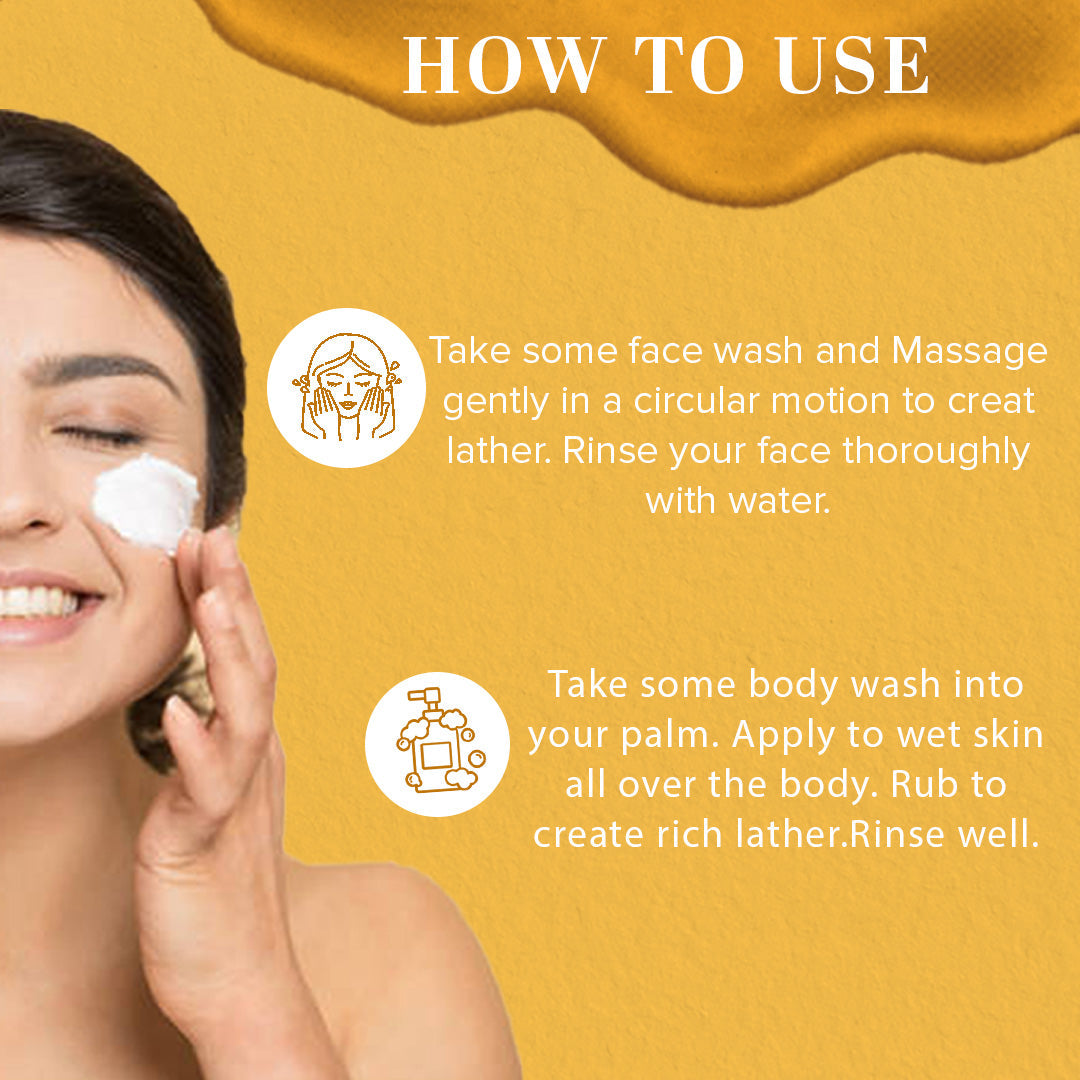 Khadi Natural Sandalwood & Honey Face Wash Combo Pack Of 2 - 210ml Each - Sale 