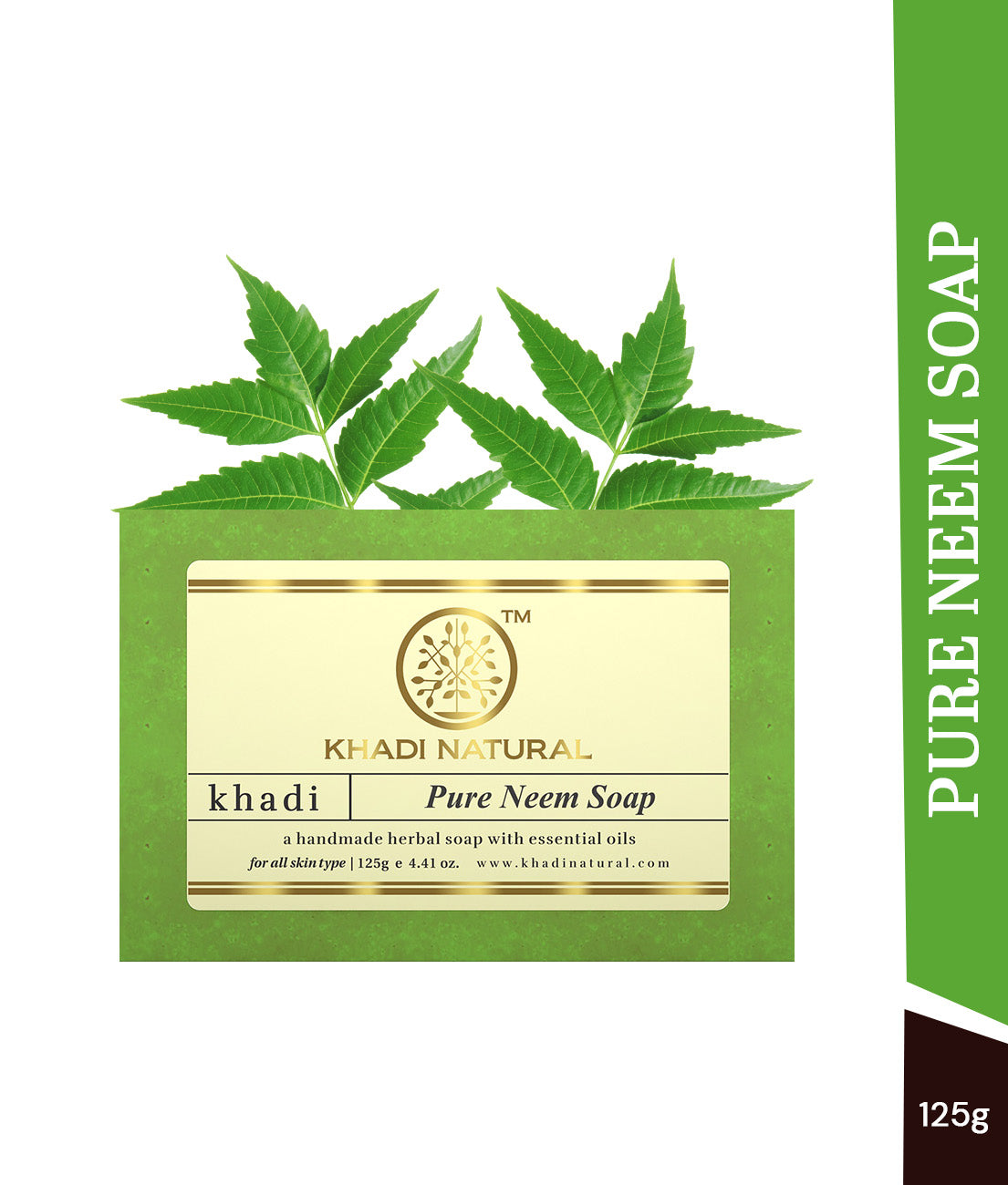 Khadi Natural Pure Neem Soap - 125gm 