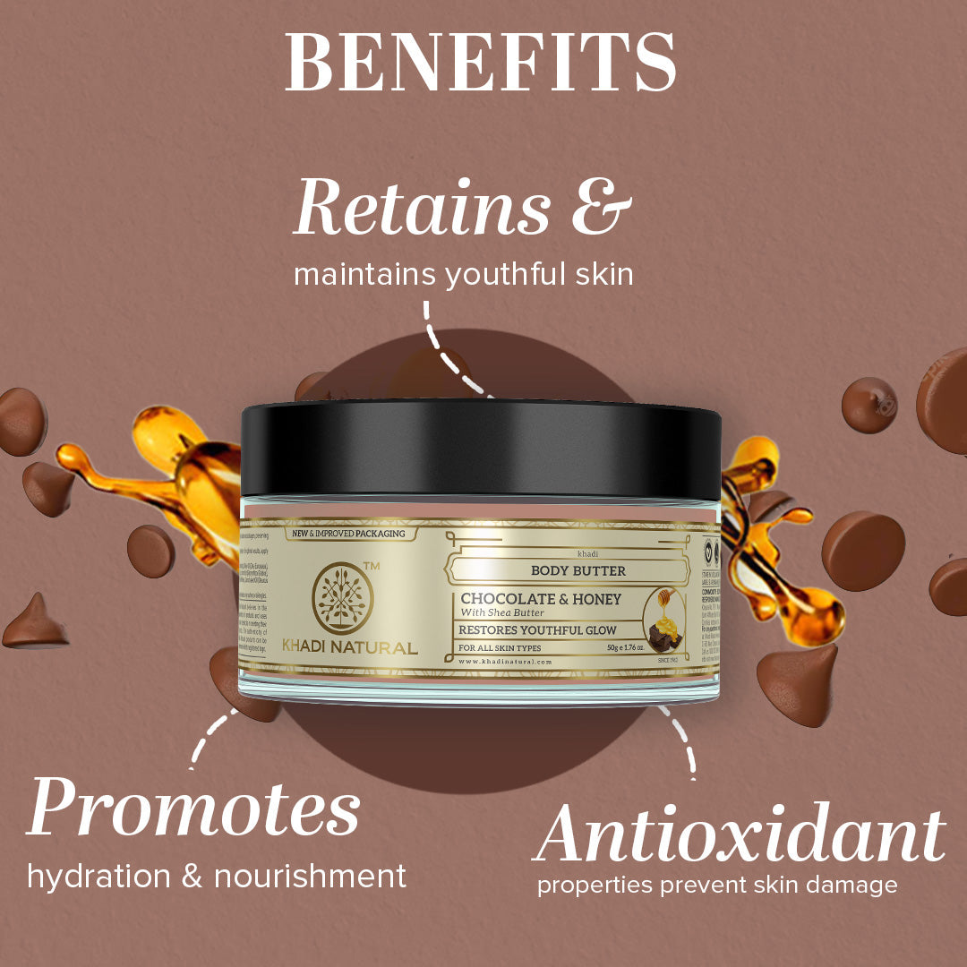 Khadi Natural Chocolate Honey Body Butter - 50gm 