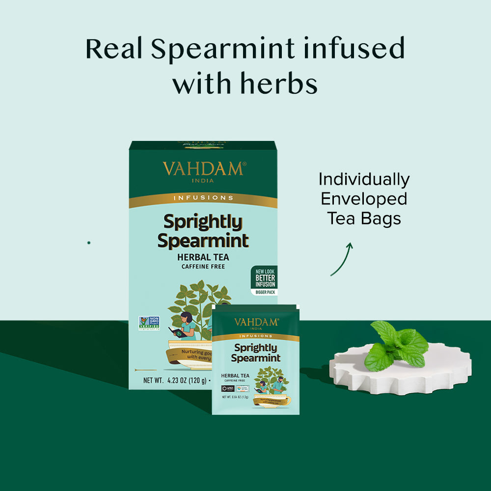 Sprightly Spearmint Herbal Tea, 100 Count 