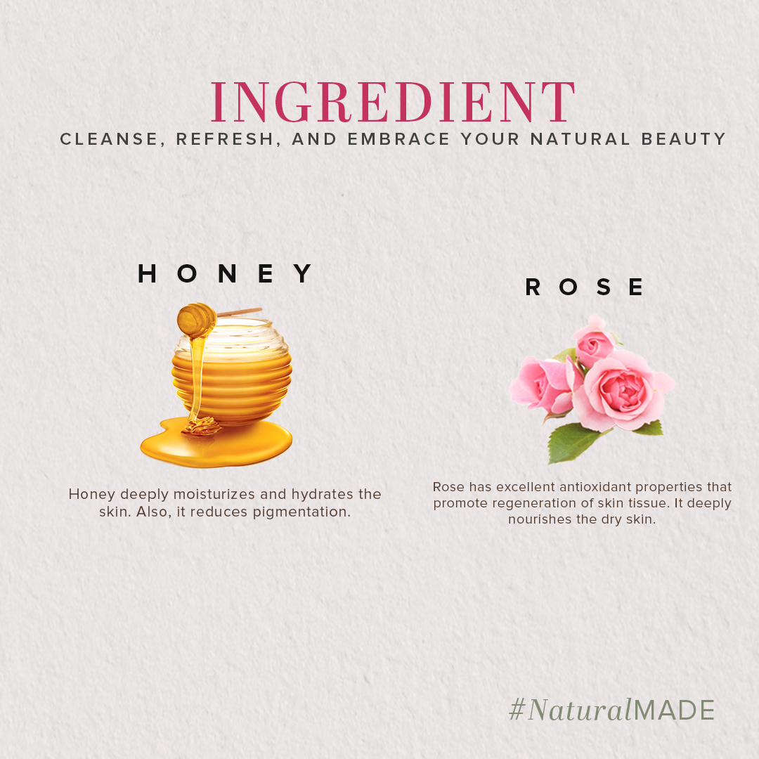 Khadi Natural Rose & Honey Body Wash - 210ml 