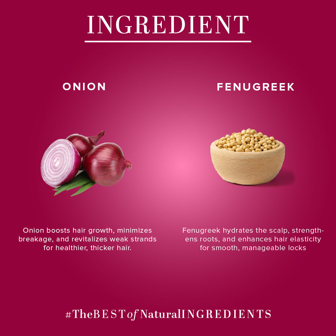Khadi Natural Onion & Fenugreek Hair Mask – SLS, Paraben & Color Free - 200gm 