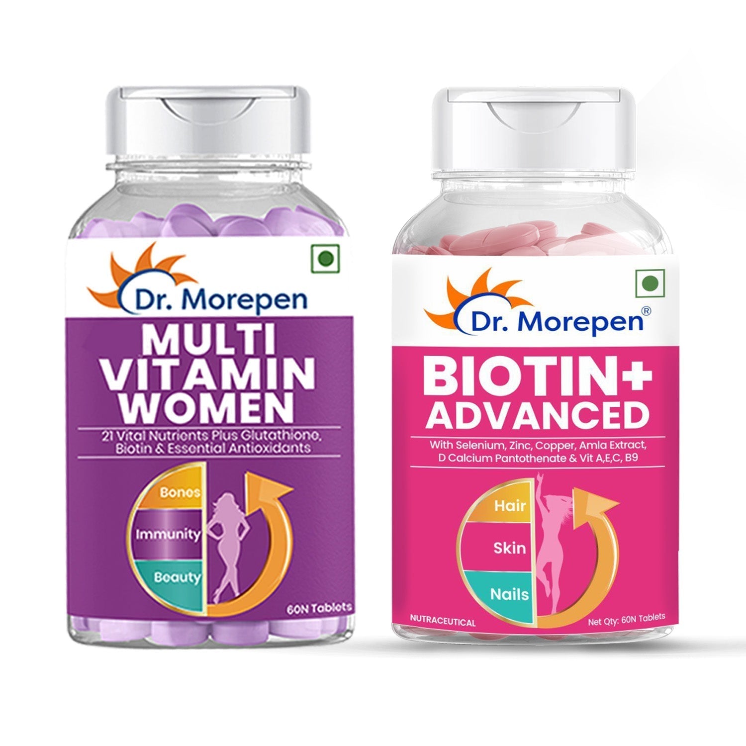 Dr Morpen Multivitamin Women And Biotin+ Advanced 