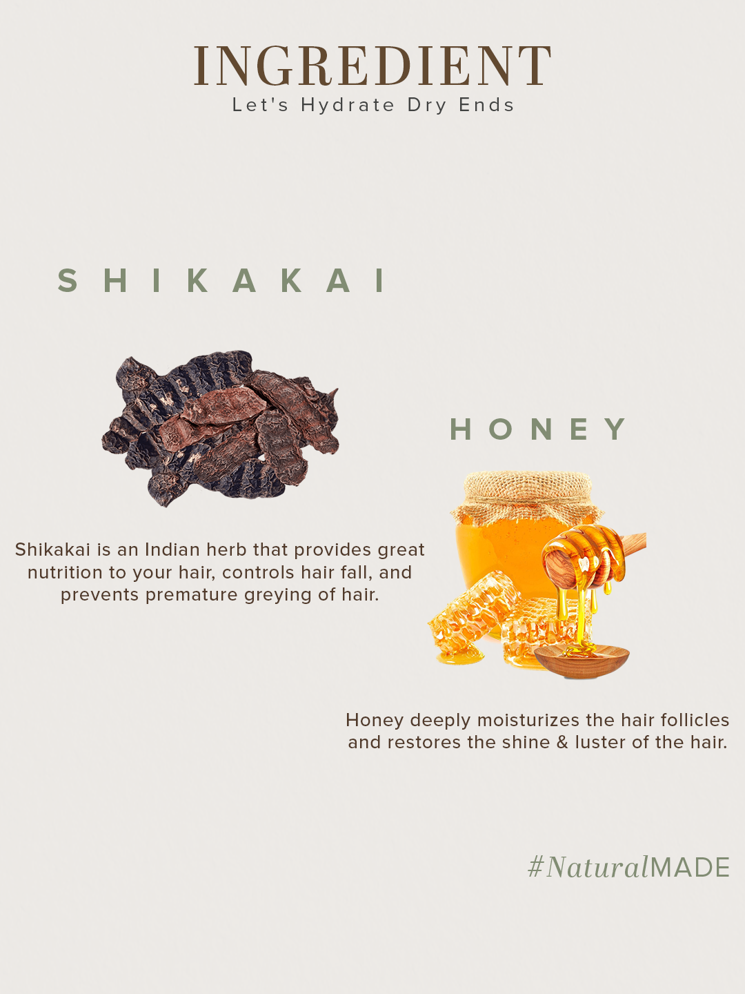 Khadi Natural Woody Sandal & Honey Hair Cleanser SLS & Paraben Free - 210ml 