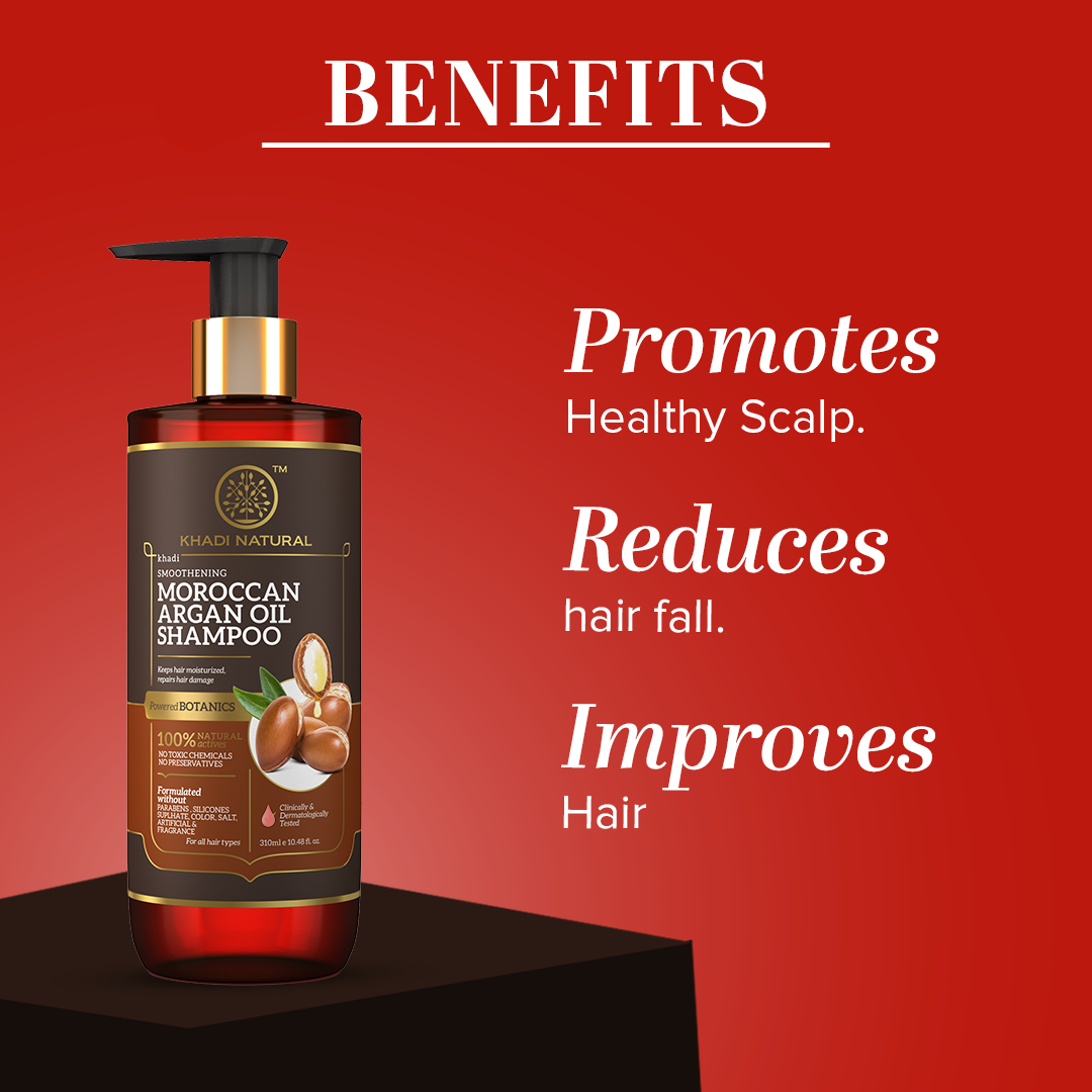 Khadi Natural Moroccan Argan Hair Shampoo Sulphate free - 310ml 