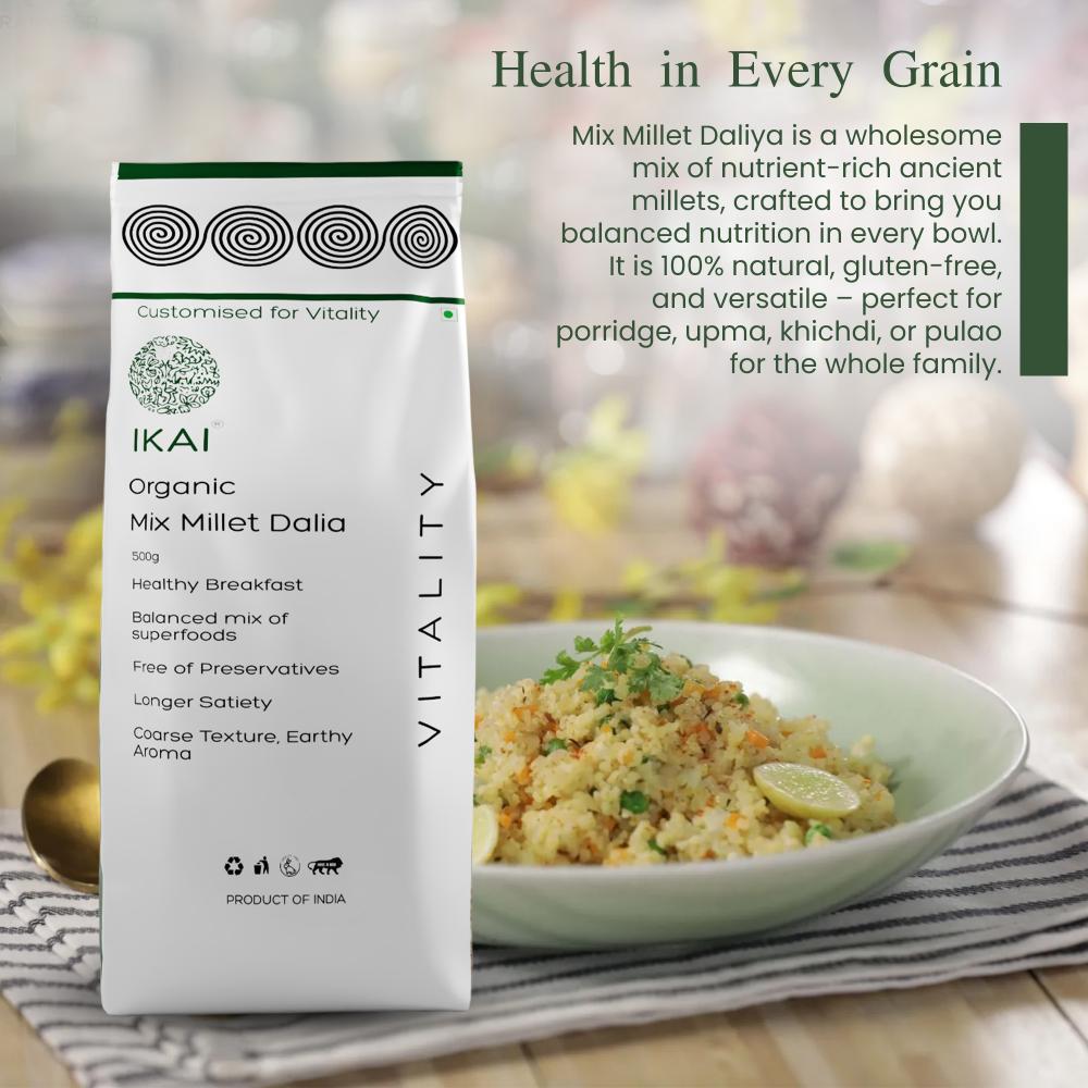 IKAI Organic Mix Millet Dalia 