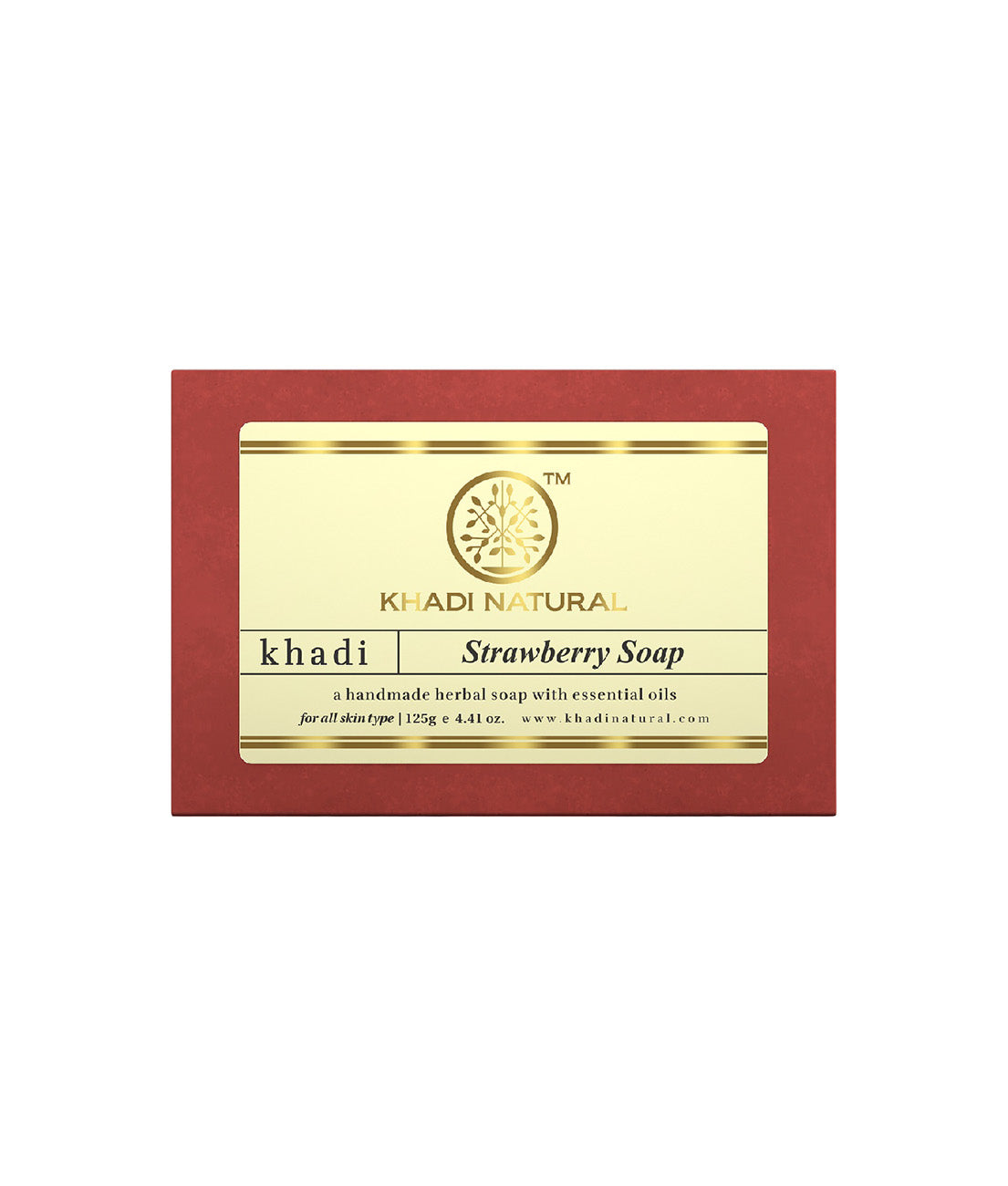 Khadi Natural Strawberry Soap - 125gm 