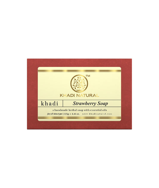 Khadi Natural Strawberry Soap - 125gm 