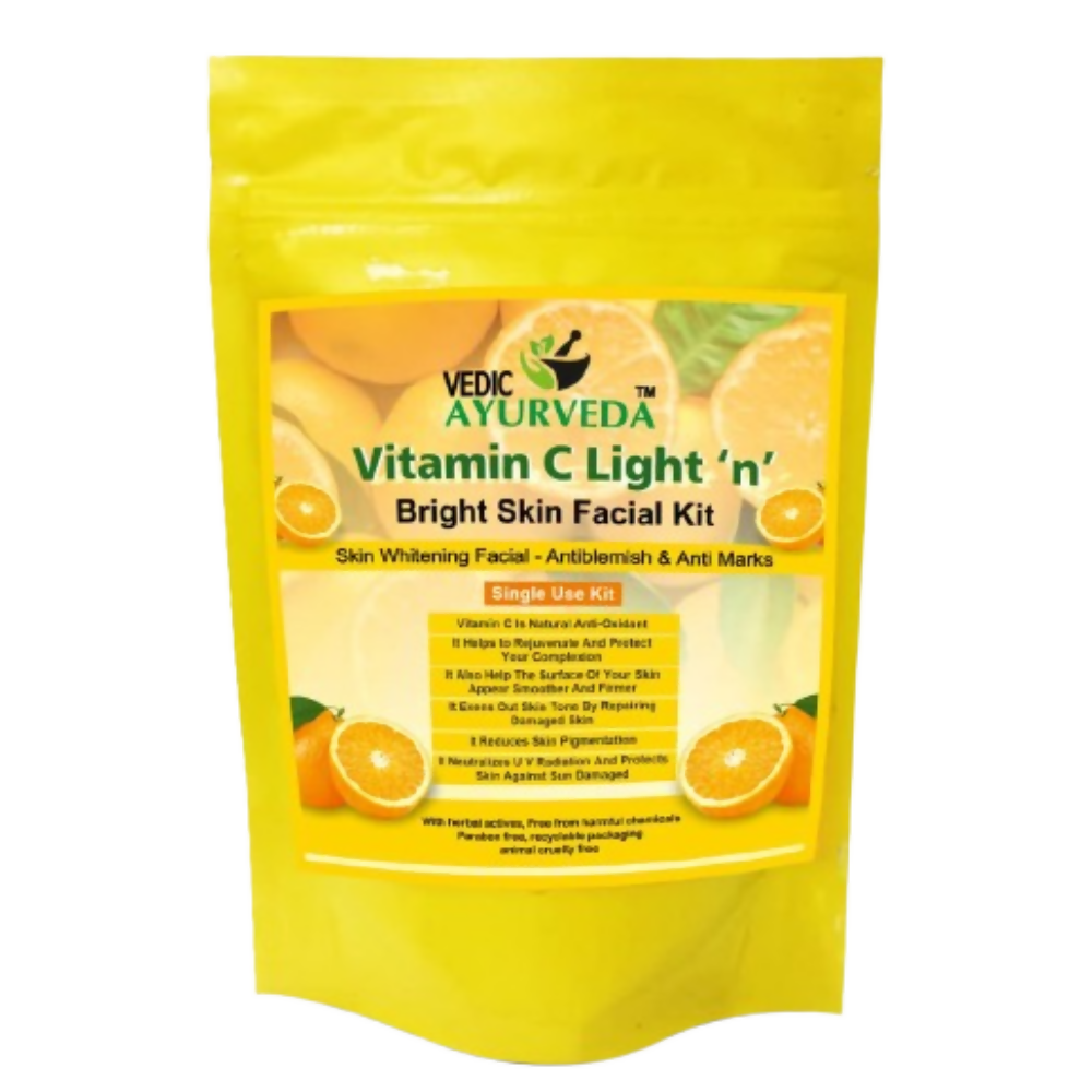 VedicAyurveda Vitamin C Light 'n' Bright Skin Facial kit  Grab2Buy VedicAyurveda Grab2Buy
