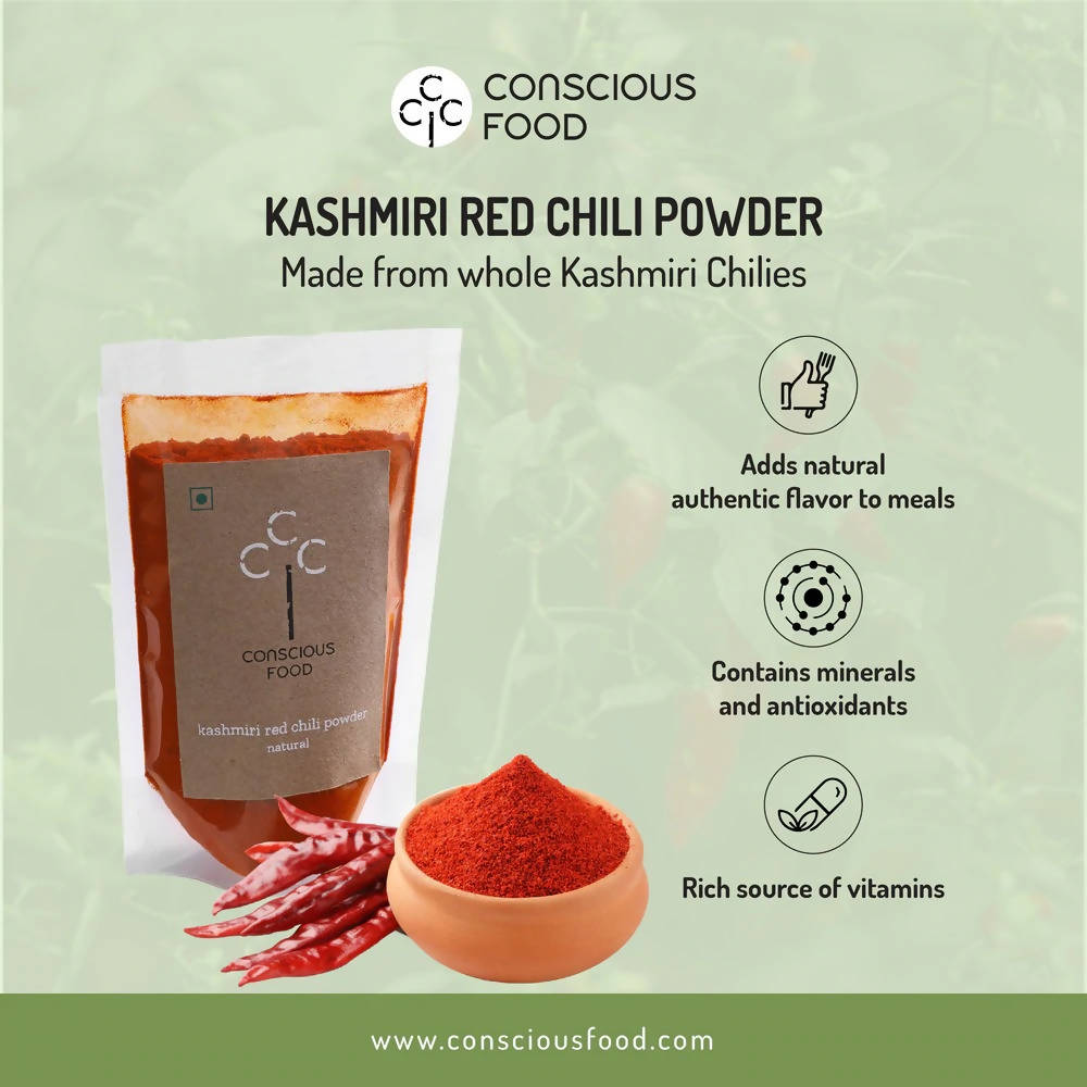 Conscious Food Kashmiri Red Chilli Powder 