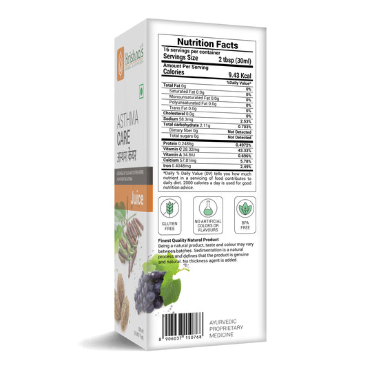 Krishna's Herbal & Ayurveda Asthma Care Juice 