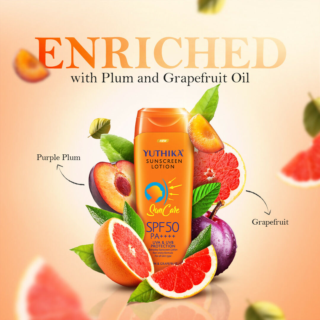 Yuthika Sunscreen Lotion Spf 50 Pa+++  Grab2Buy Yuthika Grab2Buy
