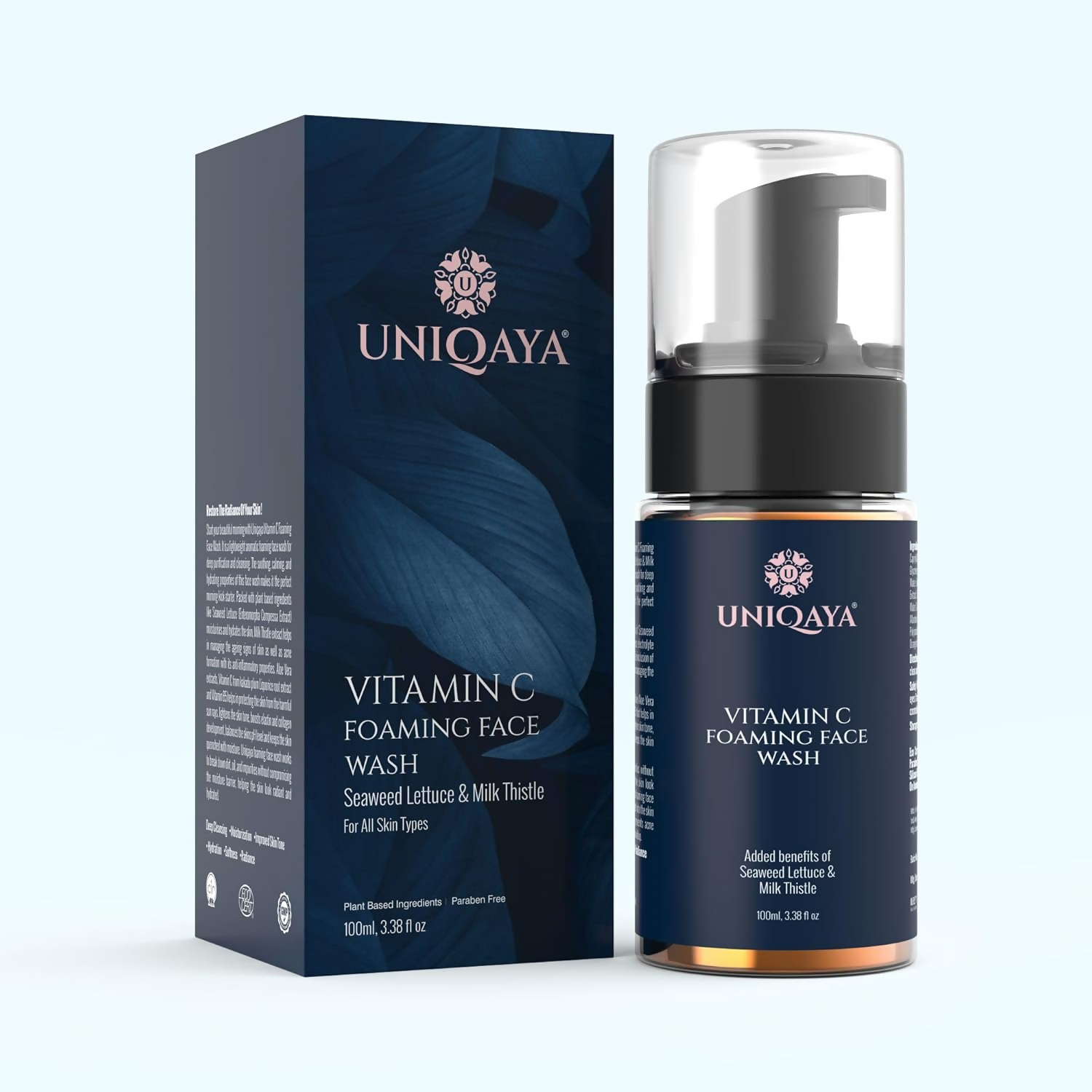 Uniqaya Vitamin C Foaming Face Wash For Brightening & Glowing Skin  Grab2Buy Uniqaya Grab2Buy