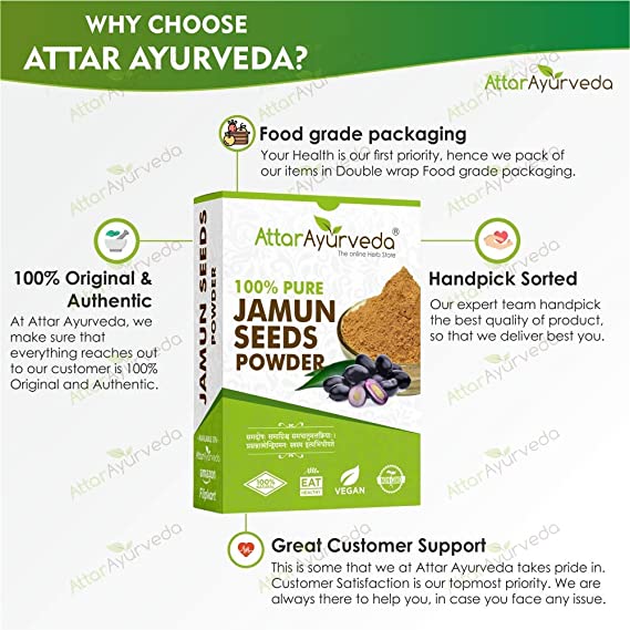 Attar Ayurveda Jamun Seed Powder 