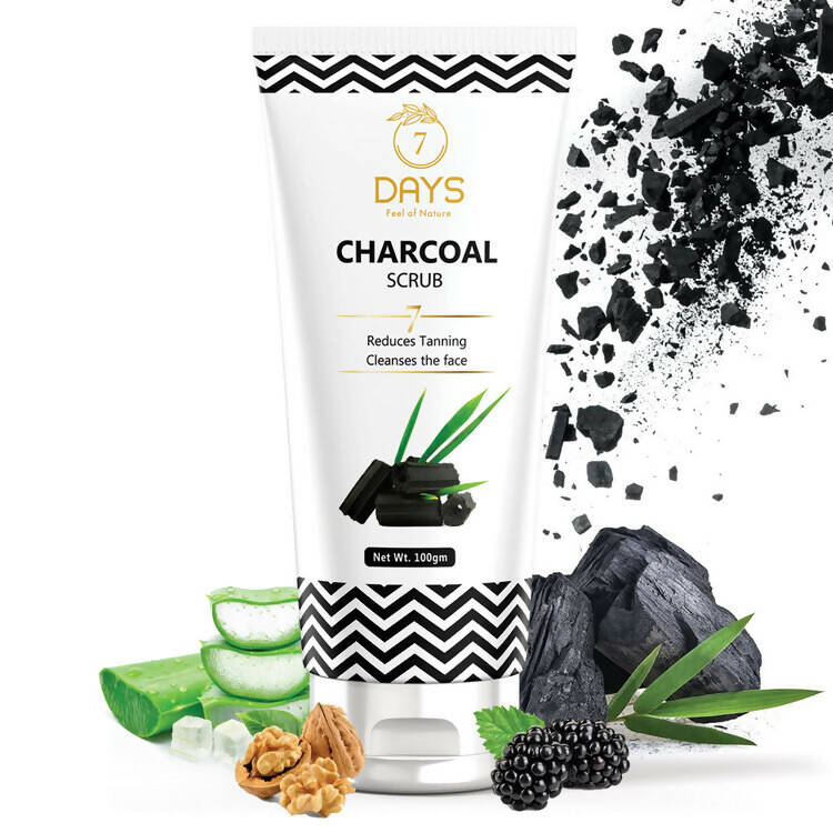 7 Days Activated Charcoal Face Scrub 