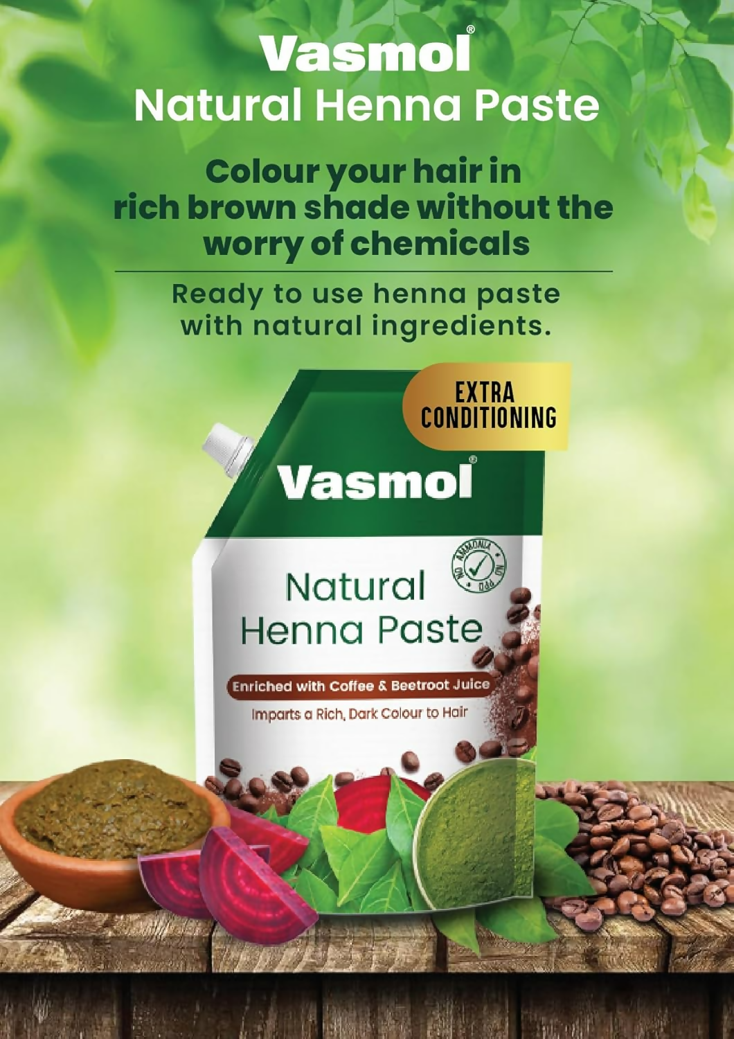 Vasmol Natural Henna Paste Ready To Use  Grab2Buy Vasmol Grab2Buy